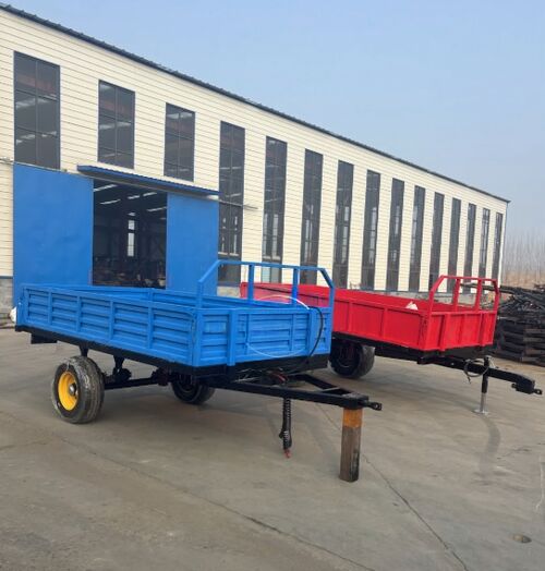 100 pcs Agricultural Trailers Ready for Shipment to Qingdao Port, Ensuring Smooth Delivery to African Client