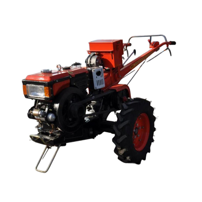 Good price 8HP 10HP 12HP 15HP 18HP Two Wheels Walking Hand Tractor with Rotary Tiller Rotovator Mini Tractor online