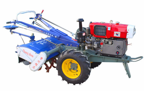 Good price 8HP 10HP 12HP 15HP 18HP Two Wheels Walking Hand Tractor with Rotary Tiller Rotovator Mini Tractor online